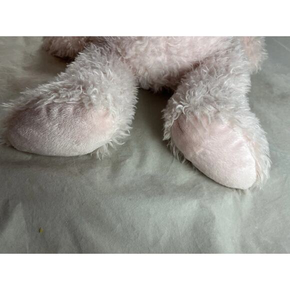 Jellycat Baby London Whisper Pink Bear Angora Plush Stuffed Animal Retired Rare - Picture 8 of 12